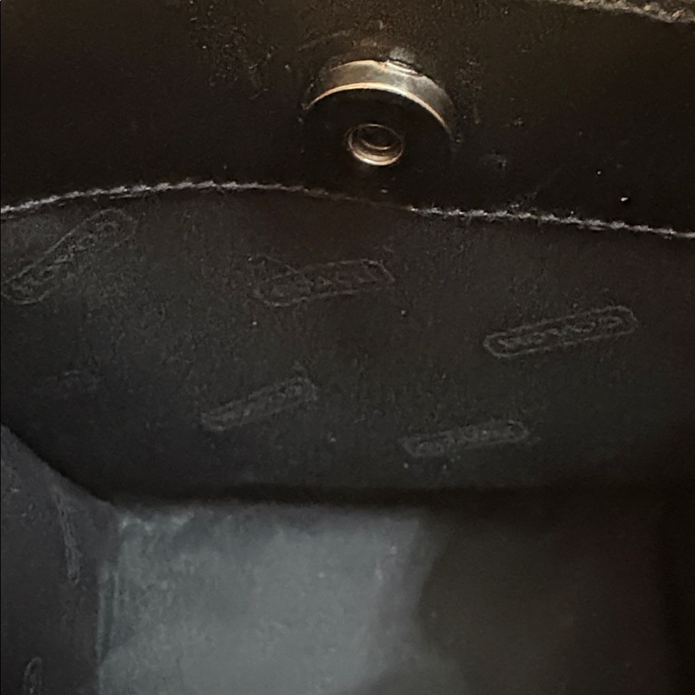 Coach vintage top handles, elegant, mini tote, black 90’s to Y2K - Picture 12 of 12